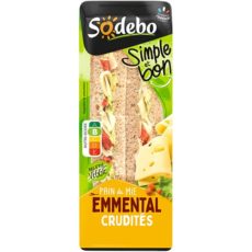 Sandwich Simple & Bon ! Club - Emmental Crudités