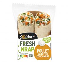 Fresh Wrap - Poulet rôti, carottes et concombre